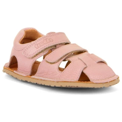 Abbildung von Froddo Flexible Barfußschuhe/Sandalen aus Leder, Doppelklett, FLEXY AVI in ROSA G3150263 6 (Pink/Rosa, EU Schuhgrößensystem, Grundschulkind, Numerisch, M, 27)