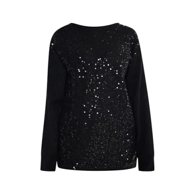 Abbildung von nelice Damen Strick Pullover 15329367 NE01, SCHWARZ, M/L
