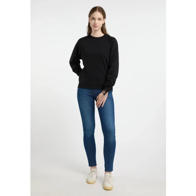 Abbildung von DREIMASTER Maritim Damen Sweatshirt mit Rundhalsausschnitt XS / Schwarz 80% Baumwolle 20% Polyester