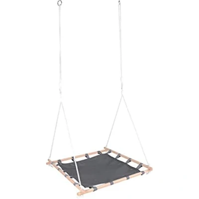 Abbildung von small foot Indoor Nestschaukel mit Holzrahmen, belastbar bis 100kg, zusammenklappbar, für Kinder ab 3 Jahren, 11907