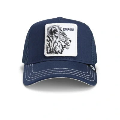 Abbildung von Goorin Bros. The Empire Lion Löwe Blau Verstellbare Trucker Cap One Size