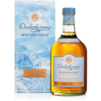 Abbildung von Dalwhinnie Winters Gold Highland Single Malt Scotch Whisky mit Geschenkverpackung, handverlesen aus Schottland, 43% vol, 700ml Einzelflasch