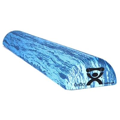 Abbildung von CanDo EVA Schaumstoffrolle halbrund (feuchtigkeits und bakterienabweisend), Trainingsrolle Pilates, Physio, Yoga, Fitness, 91 x 15 10 cm