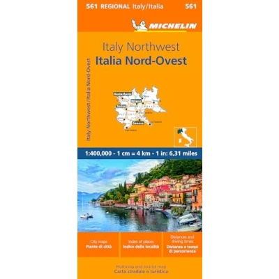 Abbildung von Italy Northwest Michelin Regional Map 561 (Michelin Maps, 561)