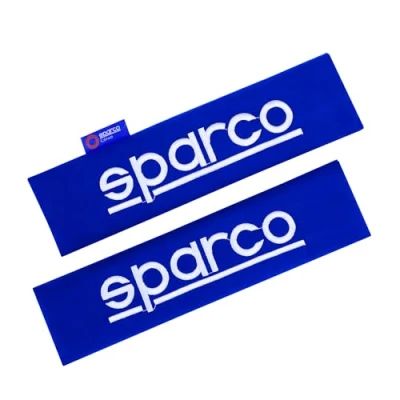 Abbildung von SPARCO Gurtschoner Gurtpolster Sicherheitsgurt Gurtschutz Autogurt Blau 2x