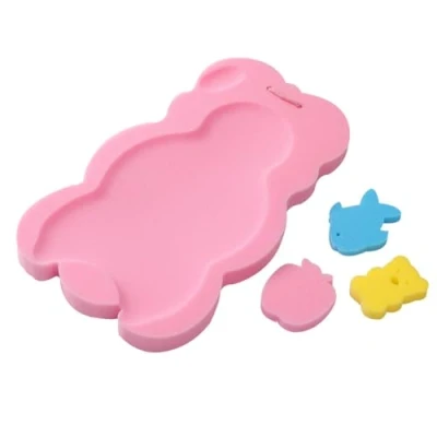 Abbildung von Baby Bad Schwamm Für Badewanne Bequeme Kissen Badematte Badekissen Rutschfestes Wanne Schwammmatte Babywannenmatte Pad Badesitz Stützkissen