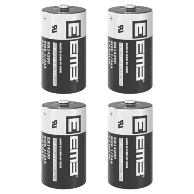 Abbildung von EEMB 4 Stück ER14250 1/2AA 3.6V Lithium Batterien LS14250 XL 050F SB AA02 TL 5902 2150 mit Hoher Energiedichte Nicht Wiederaufladbar