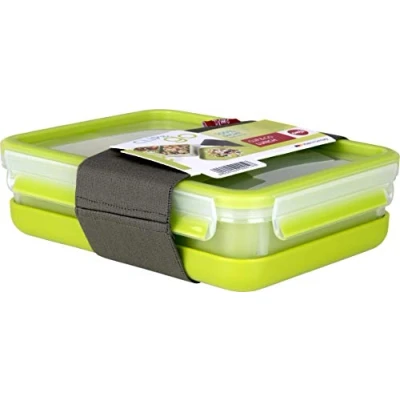 Abbildung von Emsa 518098 Clip &amp; Go Lunchbox 1,2 L Mit 3 Einsätzen und Teller To 100 % dicht Frische Dichtung