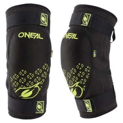 Abbildung von O&#039;NEAL Knieprotektor BMX Mountainbike Downhill IPX® Aufprallschutz aus Polyurethan, Leichte Konstruktion, Abriebfestes Material Dirt Knee Guard V.23 Erwachsene Schwarz Neon Gelb S