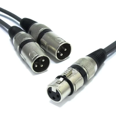 Abbildung von VITALCO XLR Splitter 0.5m Audio Adapter Buchse auf 2x Stecker 3 Polig Splitterkabel Y Kabel Vertailer Weiblich Dual Männlich