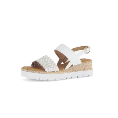 Abbildung von Gabor Plateausandalette, Damen, Größe: 37, Weiss Schuhe