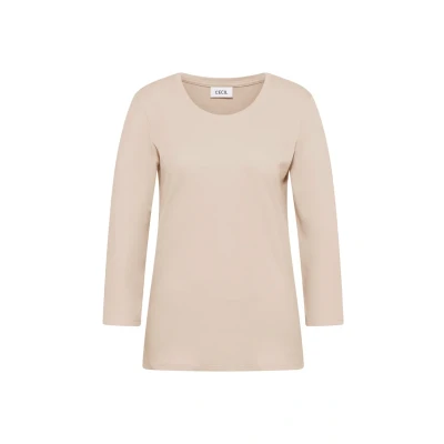 Abbildung von Cecil Langarmshirt, Damen, Größe: XS, Beige
