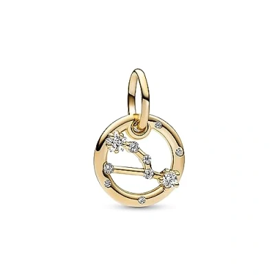 Abbildung von Pandora Taurus Zodiac Dangle Charm, Damen, Größe: One Size, Gold plated