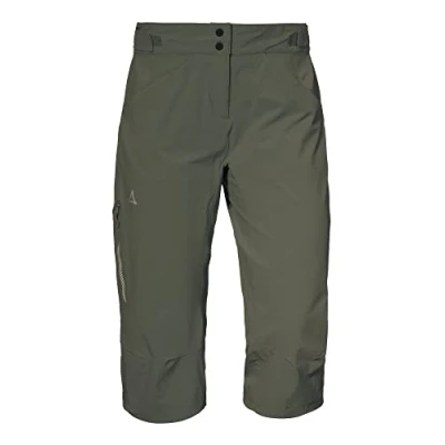 Abbildung von Schöffel Damen Pants Moldavia L, wasserabweisende Radhose, Fahrradhose mit verstellbarem Bund und vorgeformten Knien, sea turtle, 38