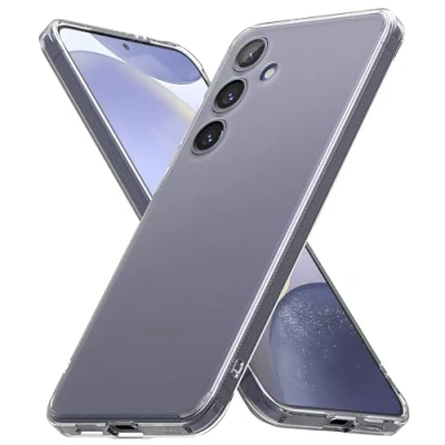 Abbildung von Ringke Fusion Case Kompatibel mit Samsung Galaxy S24 Hülle, Kratzfest Hart PC + Weich TPU Anti Fingerabdruck Frost Klar Handyhülle für 6,2 Zoll (2024) Matte Clear