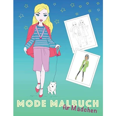Abbildung von Mode Malbuch: für Mädchen ab 12 Jahre I Die perfekte Geschenkidee Mädchen, Teenies und Jugendliche 70 hübsche Motive zum Ausmalen