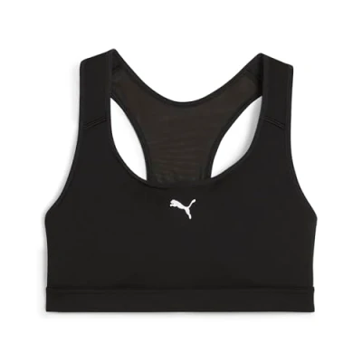 Abbildung von Puma Keeps RUN Sportbh mit mittlerer Stützkraft, Damen, Größe: XXL, Black