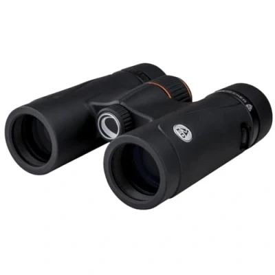 Abbildung von Celestron 71401 TrailSeeker ED 8 x 32 Dachkantprismenfernglas, voll vergütete Breitband Linsen, BaK 4 Prismenglas, Schwarz