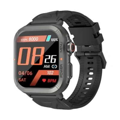 Abbildung von Blackview W30 Sport Smartwatch 1,91&quot; Display +100 Trainingsmodi Benachrichtigungen 10m Tauchtiefe 7 Tage Akkulaufzeit Mikrofon Schwarz