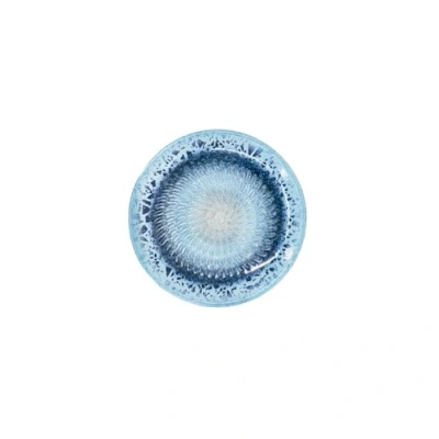 Abbildung von Kaladia Keramik Reibeteller/Keramikhobel ideal für Ingwer, Parmesan etc. in Blau Durchmesser: 12 cm handgemacht &amp; handbemalt Made Spain