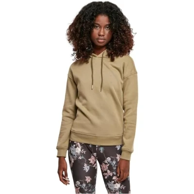 Abbildung von Urban Classics Ladies Hoody Kapuzenpullover, Damen, Größe: Medium, Khaki