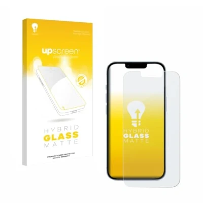 Abbildung von upscreen Entspiegelungs Schutzglas für Apple iPhone 14 Schutzfolie Matt, Glas Folie [mattierend, 9H Panzerschutz, Anti Fingerprint]