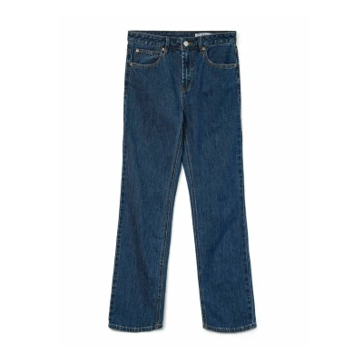 Abbildung von Vero Moda Straightfit Vmtessa HOHE Taille Gerade Geschnitten Jeans Straight Leg, Damen, Größe: 27x32, Dark blue denim