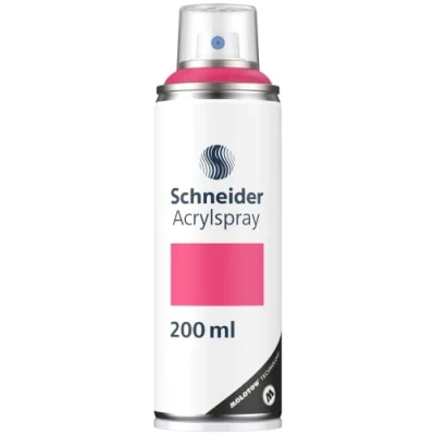 Abbildung von Schneider Paint It 030 Supreme DIY Acryllack (hochdeckende Sprühfarbe, UV beständig, 200 ml, Acrylspray für fast alle Untergründe) magenta matt