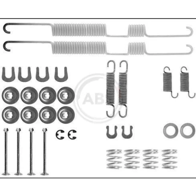 Abbildung von A.B.S. 0698Q Zubehörsatz, Bremsbacken TOYOTA: Land Cruiser Prado 70 SUV Cabrio, 4Runner, HILUX 6 Pick up, VOLKSWAGEN: Taro