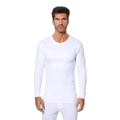 Abbildung von Abanderado Shirt langärmlig Herren Baumwolle Winter Thermo 3er Pack weiß 60