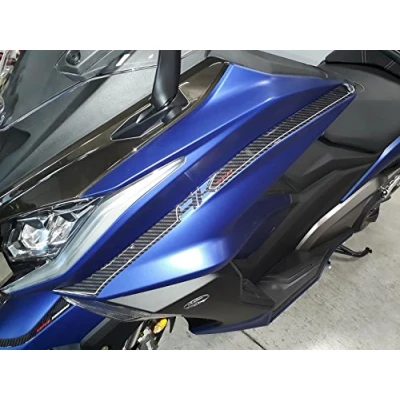 Abbildung von labelbike 3D Gel Harz Aufkleber Kit Frontbänder für Scooter Kymco AK 550