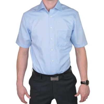 Abbildung von MARVELIS Modern Fit Hemd Halbarm Chambray, Hellblau, 44