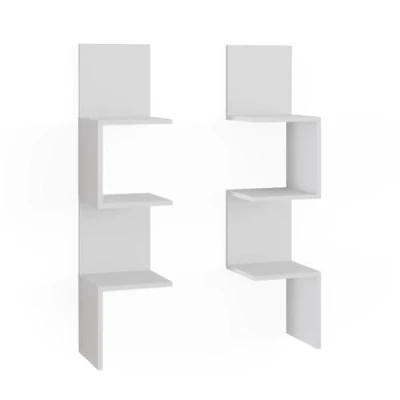 Abbildung von Vicco Eckregal Paolo, Weiß, 28 x 116.4 cm 2er Set