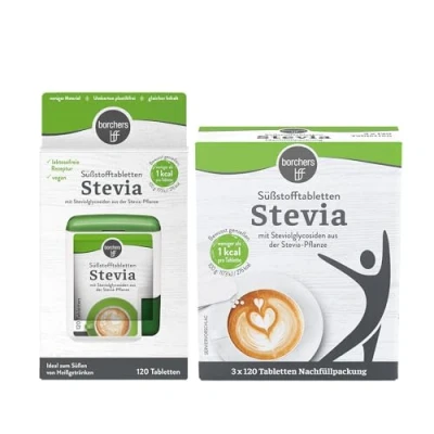 Abbildung von borchers Nachfüllset Stevia Süßstofftabletten