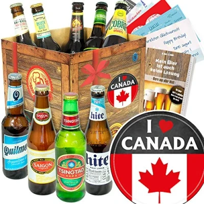Abbildung von I love Canada Bier der Welt Geschenk Idee Kanada