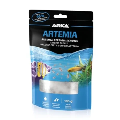 Abbildung von Microbe Lift Artemia 195 g Komplettes Set mit Eiern Plus Salz, bietet ideales Lebendfutter für die gesunde Ernährung von Aquarienfischen in Meer &amp; Süßwasser.
