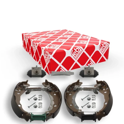 Abbildung von FEBI BILSTEIN 37548 Bremsensatz, Trommelbremse Hinterachse mit Zubehör, Radbremszylinder, Anbaumaterial CITROËN: C2 Schrägheck
