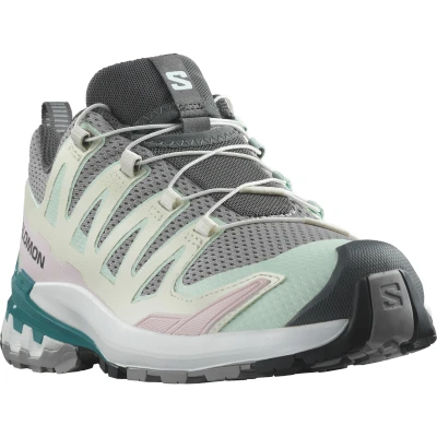 Abbildung von Salomon XA PRO 3D V9 Laufschuh Trail, Damen, Größe: 42, Gull/white/bleached aqua Schuhe