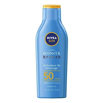 Abbildung von NIVEA Sun Protect &amp; Bronze Sonnenmilch Lotion LSF 50 200ml
