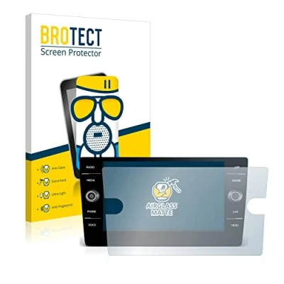Abbildung von BROTECT Entspiegelungs Schutzglas für Volkswagen T Roc R Line 2022 Discover Media 8&quot; Schutz Folie Panzerfolie Glas Matt [Kratzfest 9H]
