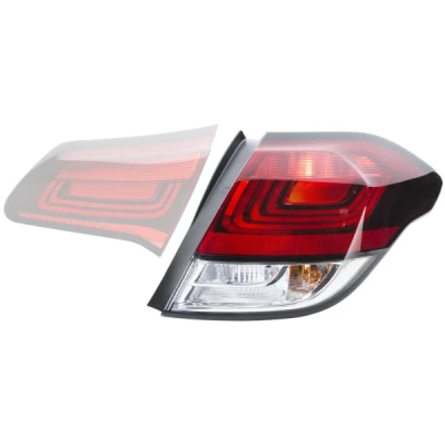Abbildung von HELLA 2SD 354 833 031 Rückleuchte links äusserer Teil P21/5W, P21W, PY21W 12 mit Glühlampen Lampenträger CITROËN: C4 II Schrägheck