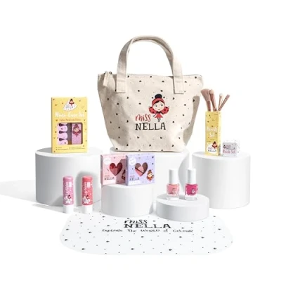 Abbildung von Miss Nella Sonderedition Kinder Make Up und Nagellack Set für kleine Mädchen (Bag of Wonder, 10, stück)