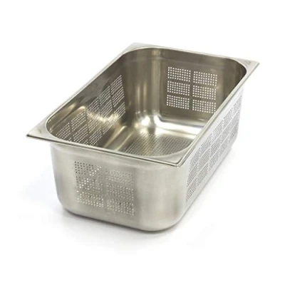 Abbildung von Maxima Gastro Gastronormbehälter 1/1 GN 20 cm Tief Edelstahl Perforiert