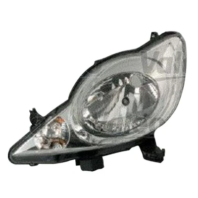 Abbildung von VALEO ORIGINAL PART 043004 Scheinwerfer links H4 Halogen transparent mit Abblendlicht, Fernlicht für Rechtsverkehr Stellmotor LWR