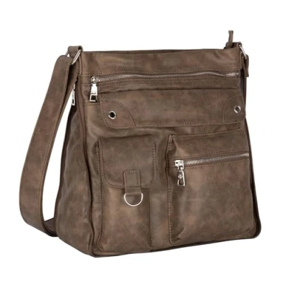Abbildung von Jennifer Jones Umhängetasche Damen Tasche Schultertasche Leder Optik Handtasche, als Schultertasche,Shopper,Handtasche tragbar