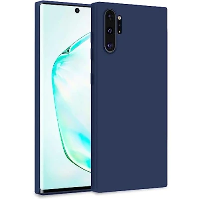 Abbildung von MyGadget Hülle für Samsung Galaxy Note 10 Plus Zweilagige Handyhülle mit Kameraschutz Cover Innenfutter &amp; Silikon außen Dunkelblau