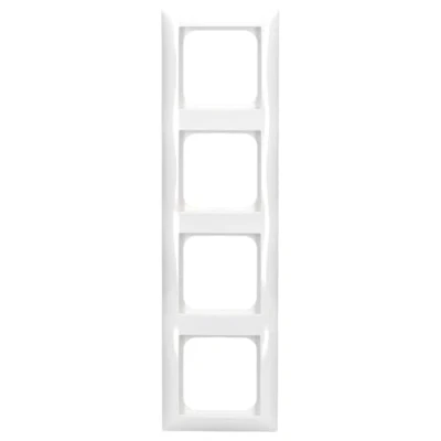 Abbildung von Busch Jaeger 1724 914 Abdeckrahmen 4 fach Rahmen (Thermoplast) Balance SI Alpinweiß