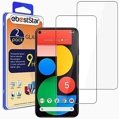 Abbildung von ebestStar {2 Stück) Panzer Schutz Glas für Google Pixel 5, 3D Displayschutz, 9H gehärte Glas, Abgerundete, Blasenfrei