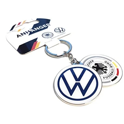 Abbildung von Volkswagen Schlüsselanhänger Deutschland Fußball Fanartikel wedrivefootball Anhänger rund