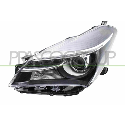 Abbildung von PRASCO TY3294904 Scheinwerfer links HIR2 schwarz mit Kurvenlicht ohne Stellmotor für LWR TOYOTA: Yaris III Schrägheck